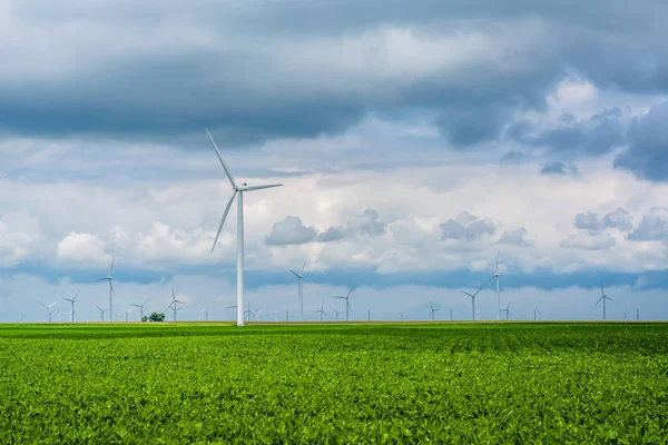 Mulini Vento Indiana Rurale — Foto Stock