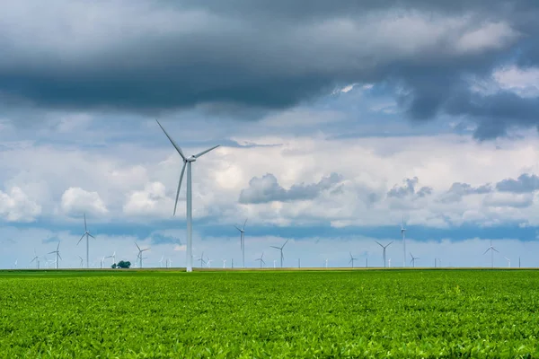 Mulini Vento Indiana Rurale — Foto Stock