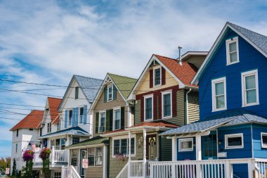 Bay Avenue'daki Somers Point, New Jersey evler.