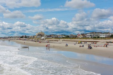 Görünüm Beach Ventnor City, New Jersey bir yaz gününde