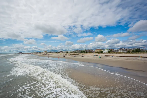 View Beach Summer Day Ventnor City New Jersey — Stock Photo, Image