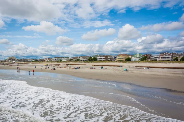 View Beach Summer Day Ventnor City New Jersey — Stock Photo, Image