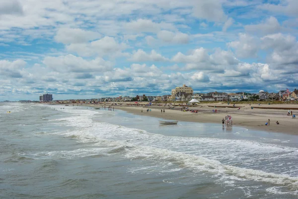 Vista Playa Día Verano Ventnor City Nueva Jersey —  Fotos de Stock