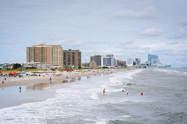 Θέα Από Την Ακτή Στο Ventnor Πόλη Του New Jersey — Φωτογραφία Αρχείου