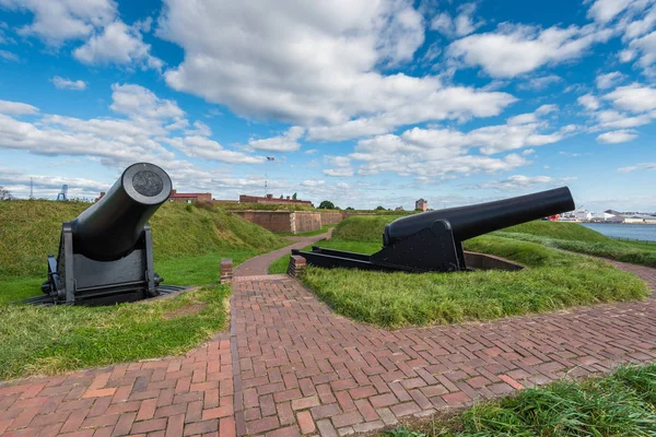 Kanonnen Fort Mchenry Baltimore Maryland — Stockfoto