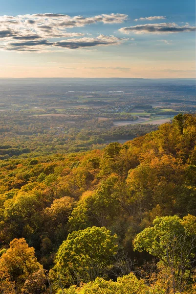 Begin Van Herfst Uitzicht Vanaf Annapolis Rotsen Appalachian Trail Maryland — Stockfoto