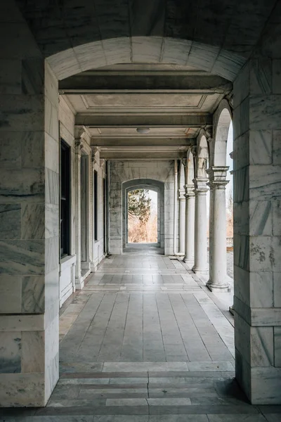 Arcos Exteriores Palácio Swannanoa Afton Virgínia — Fotografia de Stock