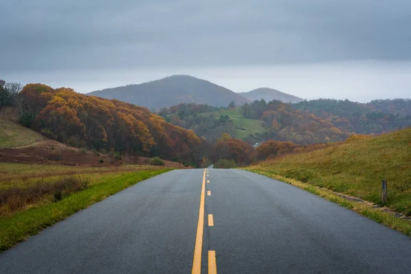 Fall Foliage Blue Ridge Parkway Appalachian Mountains Virginia — Stock Photo, Image