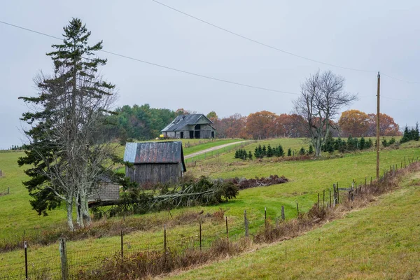 Virginia Appalachian Dağları Nda Blue Ridge Parkway Boyunca Çiftlik — Stok fotoğraf