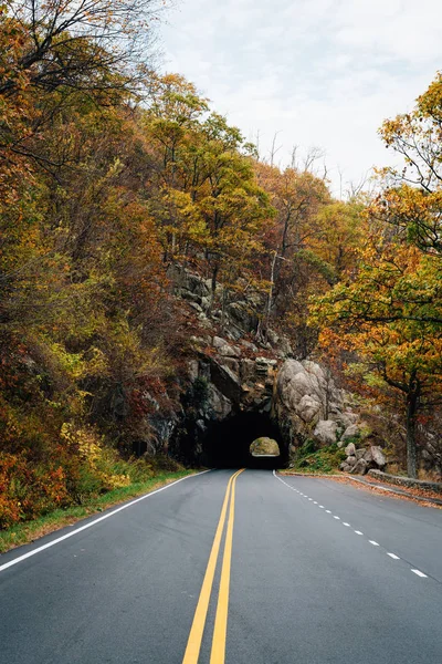 Mary Rock Tunnel Skyline Drive Parque Nacional Shenandoah Virginia — Foto de Stock