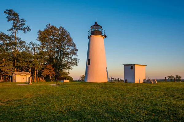 Turcja Point Lighthouse Ełku Szyi State Park Stanie Maryland — Zdjęcie stockowe