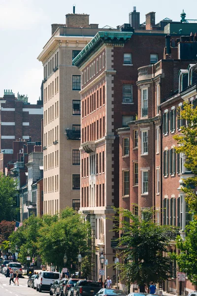 Beacon Street Beacon Hill Boston Massachusetts Binalarda — Stok fotoğraf