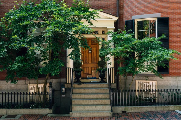 Casa Beacon Hill Boston Massachusetts — Foto de Stock