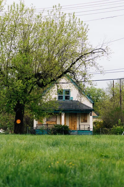Casa Abandonada Detroit Michigan — Foto de Stock
