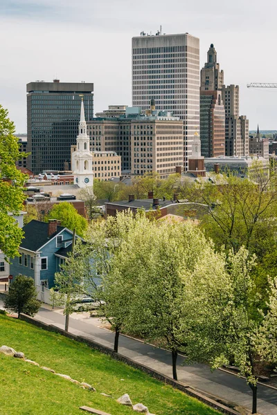 Pohled Panorama Vyhlídky Terasy Providence Rhode Island — Stock fotografie