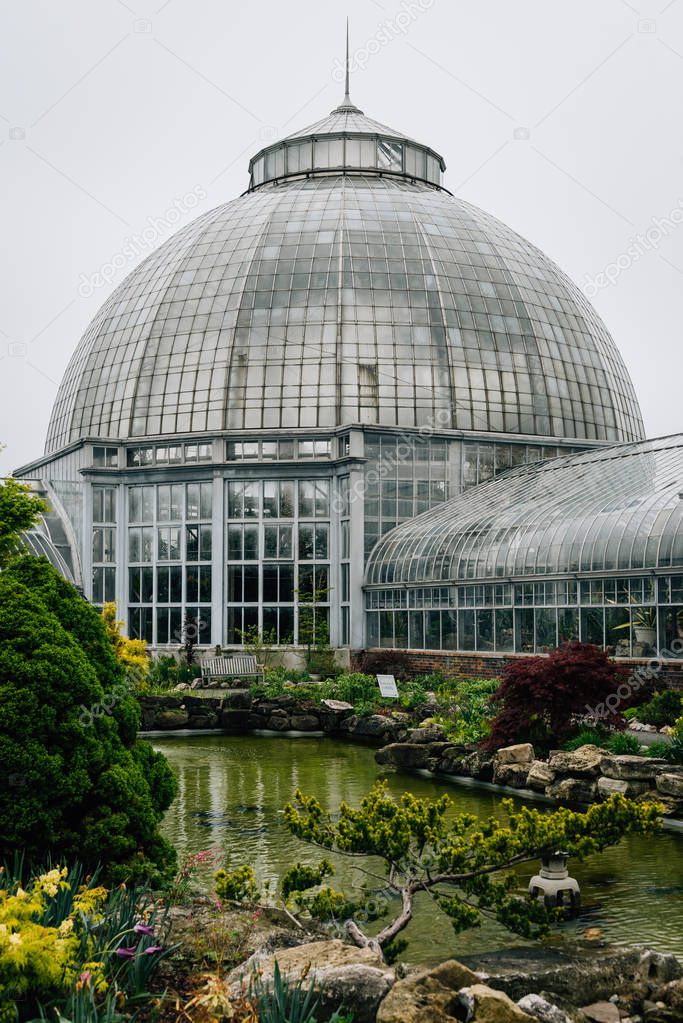 The Belle Isle Conservatory, in Detroit, Michigan