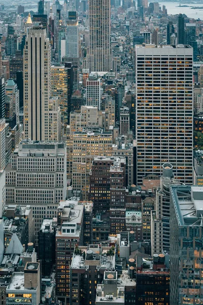 Vista Edifícios Midtown Manhattan Nova York — Fotografia de Stock