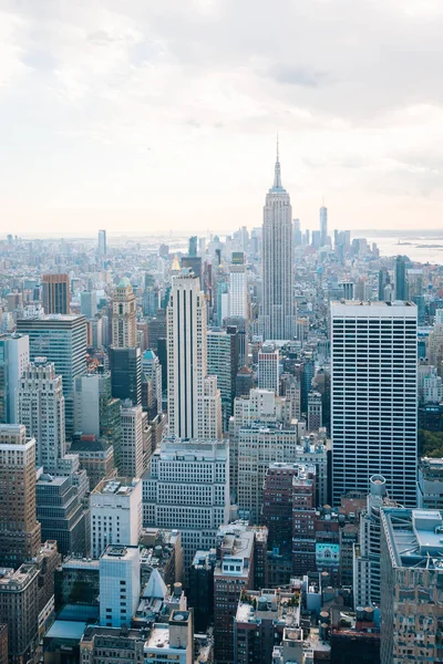 Vista Del Empire State Building Horizonte Midtown Manhattan Ciudad Nueva — Foto de Stock