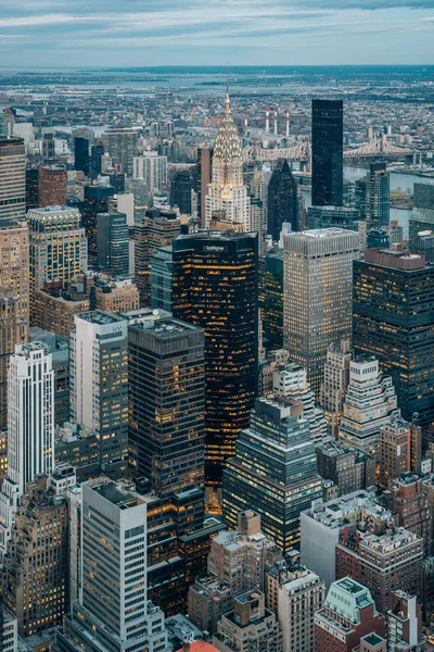 Utsikt Över Chrysler Building Midtown Manhattan New York City — Stockfoto