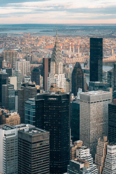 Utsikt Över Chrysler Building Midtown Manhattan New York City — Stockfoto