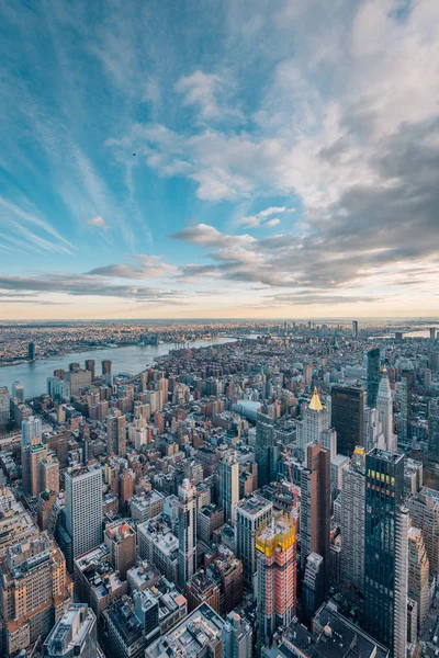 Vista Edifícios Midtown Manhattan East River Nova York — Fotografia de Stock
