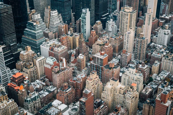 Vista Panorâmica Edifícios Midtown Manhattan Nova Iorque — Fotografia de Stock