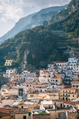 Görünüm Amalfi, Campania, İtalya