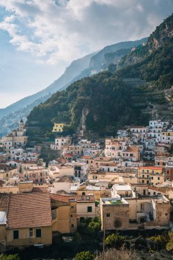 Görünüm Amalfi, Campania, İtalya