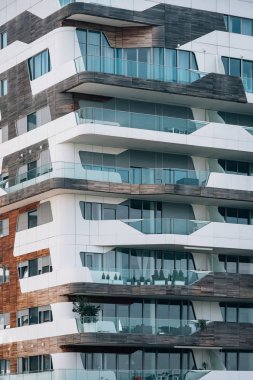 Şehir hayatı, Milan, İtalya, modern mimari