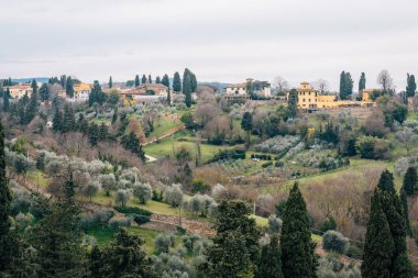 Görünümden Piazzale Michelangelo, Floransa, İtalya