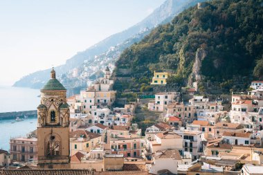 Görünüm Amalfi, Campania, İtalya