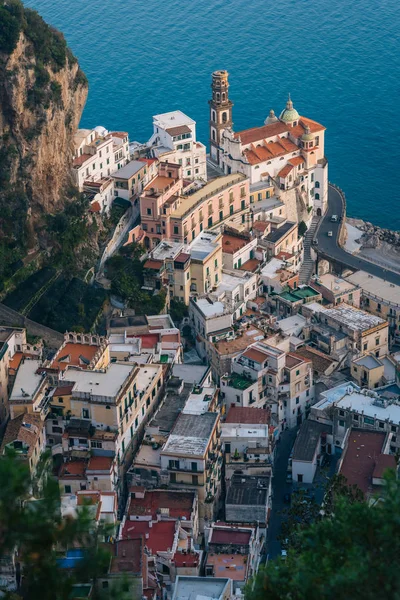 Atrani Uitzicht Kust Van Amalfi Campania Italië — Stockfoto