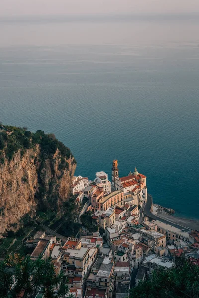 Vista Atrani Costa Amalfi Campania Italia —  Fotos de Stock