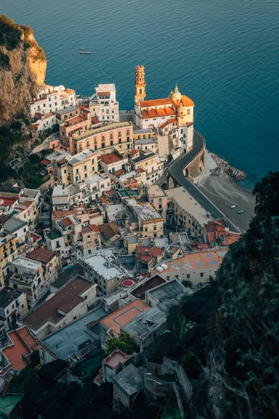 Atrani Uitzicht Kust Van Amalfi Campania Italië — Stockfoto
