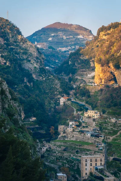 Uitzicht Bergen Amalfi Campania Italië — Stockfoto