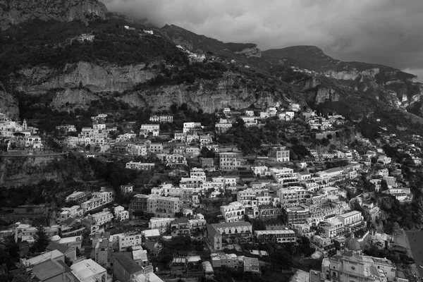 Widok Positano Wybrzeżu Amalfi Prowincji Kampania Włochy — Zdjęcie stockowe