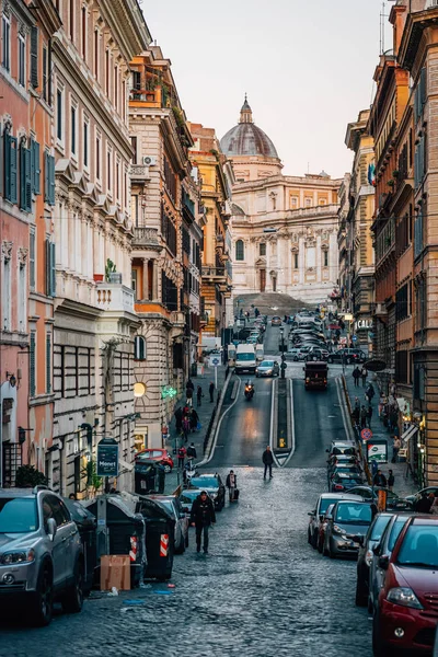Panisperna Uma Rua Monti Roma Itália — Fotografia de Stock