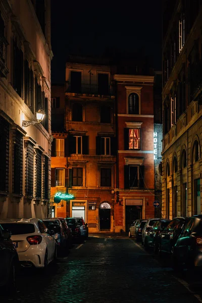 Larga Noite Roma Itália — Fotografia de Stock