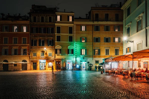 Piazza Santa Maria Trastevere Řím Itálie — Stock fotografie