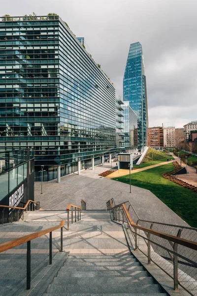 Edifícios Modernos Longo Promenade Varesine Milão Itália — Fotografia de Stock