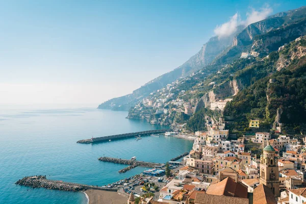 Weergave Van Amalfi Campania Italië — Stockfoto