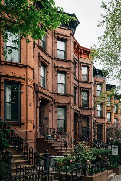 Park Slope Brooklyn New York Brownstones — Stok fotoğraf