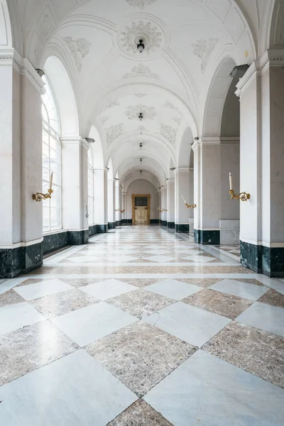 Het Interieur Van Het Koninklijke Paleis Van Napels Napels Italië — Stockfoto