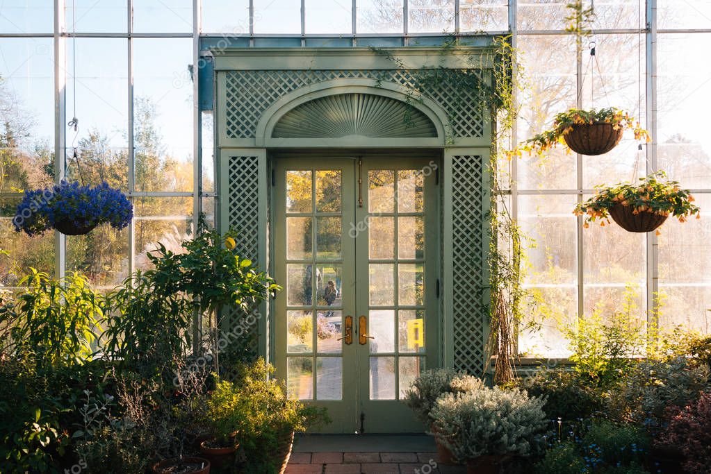 Greenhouse at Wave Hill Public Gardens in The Bronx, New York City