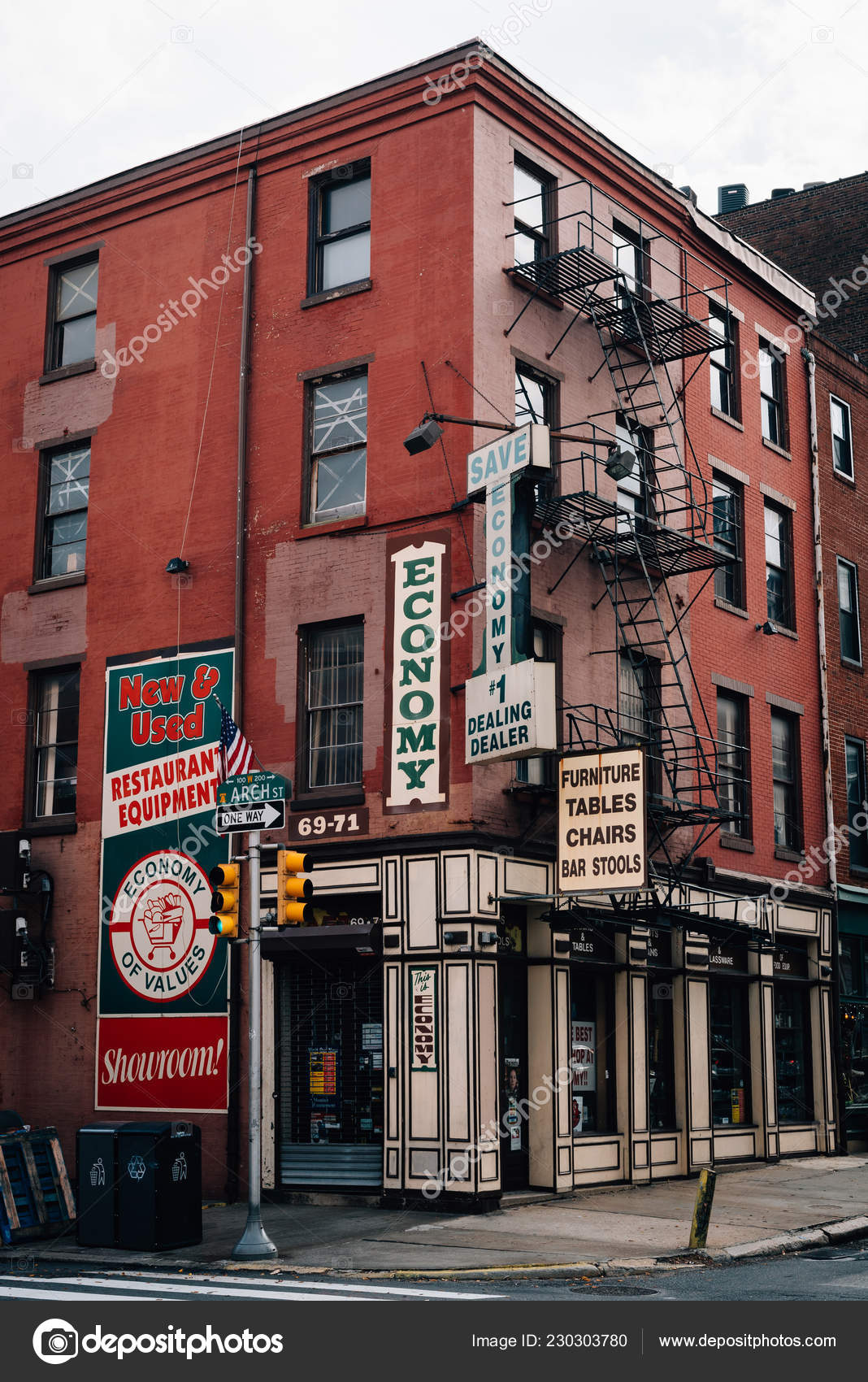 Furniture Store Old City Philadelphia Pennsylvania Stock