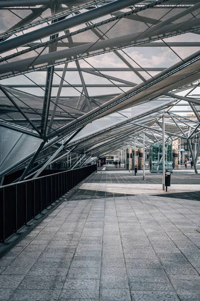 Arquitetura Moderna Piazza Garibaldi Nápoles Itália — Fotografia de Stock