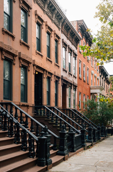 Brownstones in Greenpoint, Brooklyn, New York City