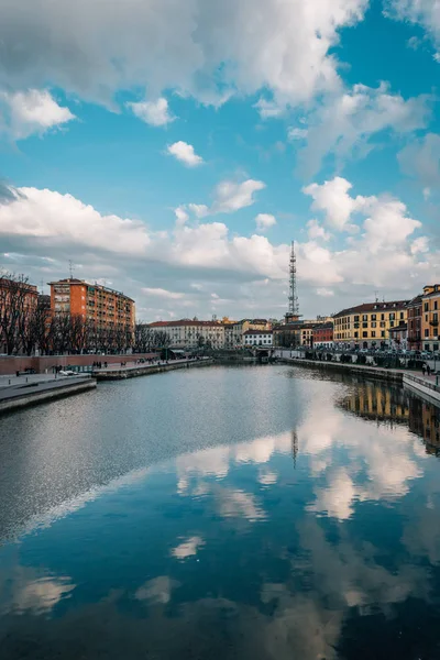 Darsena Navigli Mediolanie Włochy — Zdjęcie stockowe