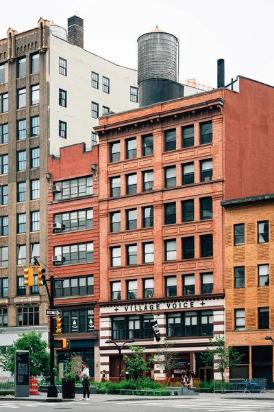 Prédios Cooper Square East Village Manhattan Nova Iorque — Fotografia de Stock