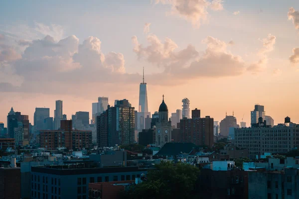 Utsikt Över Midtown Solnedgången Manhattan New York City — Stockfoto